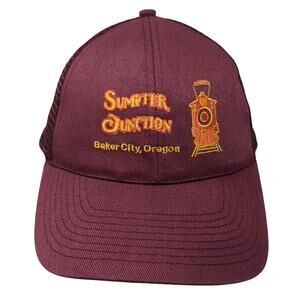 Sumpter Junction Trucker Hat Red One Size Adjustable Mesh Back Head To Toe